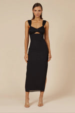 Load image into Gallery viewer, Dinah Midi Dress - Black
