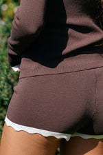 Load image into Gallery viewer, Milenia Knit Hot Shorts - Chocolate
