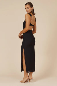 Dinah Midi Dress - Black