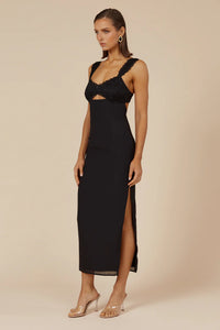 Dinah Midi Dress - Black