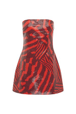 Load image into Gallery viewer, Ibiza Strapless Sequin Mini Dress - Noah Cherry
