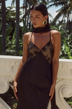 Load image into Gallery viewer, Nadalia Midi Dress - Black
