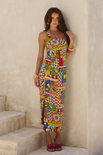 Load image into Gallery viewer, Phara Midi Dress - Phaedra Print
