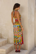 Load image into Gallery viewer, Phara Midi Dress - Phaedra Print
