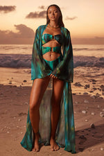 Load image into Gallery viewer, Camille Robe - Cabana Green
