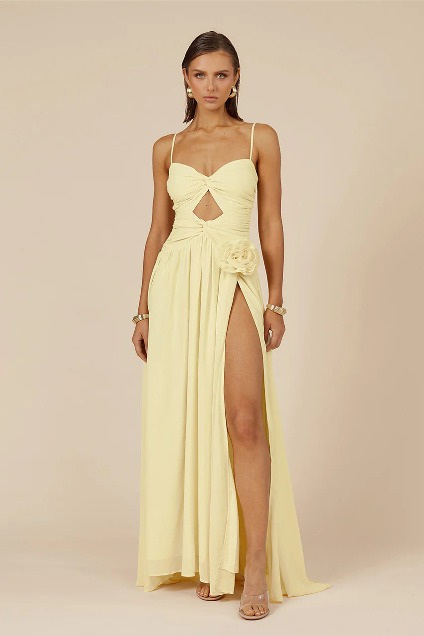 Danika Maxi Dress - Lemon