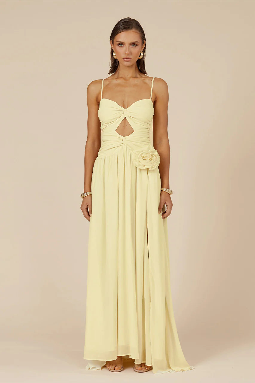 Danika Maxi Dress - Lemon