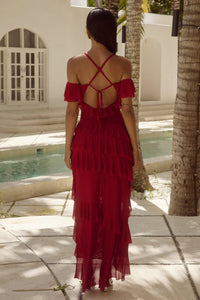 Harriette Maxi Dress - Red