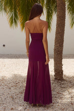 Load image into Gallery viewer, Remi Strapless Maxi Dress - Plum
