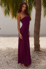 Load image into Gallery viewer, Remi Strapless Maxi Dress - Plum
