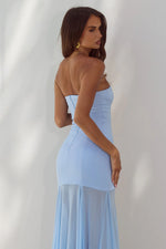 Load image into Gallery viewer, Remi Strapless Maxi Dress - Sky Blue
