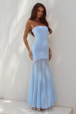 Load image into Gallery viewer, Remi Strapless Maxi Dress - Sky Blue
