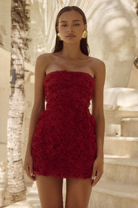 Rosaline Mini Dress - Cherry