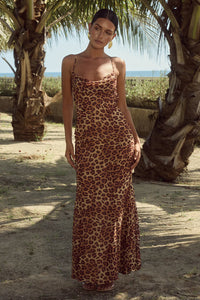 Albion Maxi Dress - Leopard Print