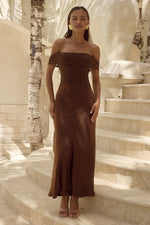 Load image into Gallery viewer, Amoret Midi Dress - Espresso
