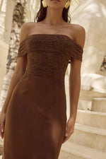 Load image into Gallery viewer, Amoret Midi Dress - Espresso
