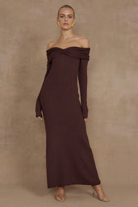 Airilie Maxi Dress - Brown