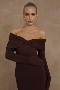 Airilie Maxi Dress - Brown