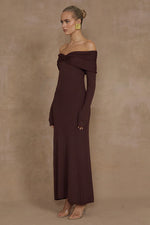 Load image into Gallery viewer, Airilie Maxi Dress - Brown

