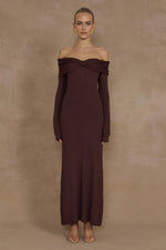 Load image into Gallery viewer, Airilie Maxi Dress - Brown
