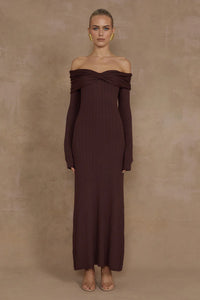 Airilie Maxi Dress - Brown