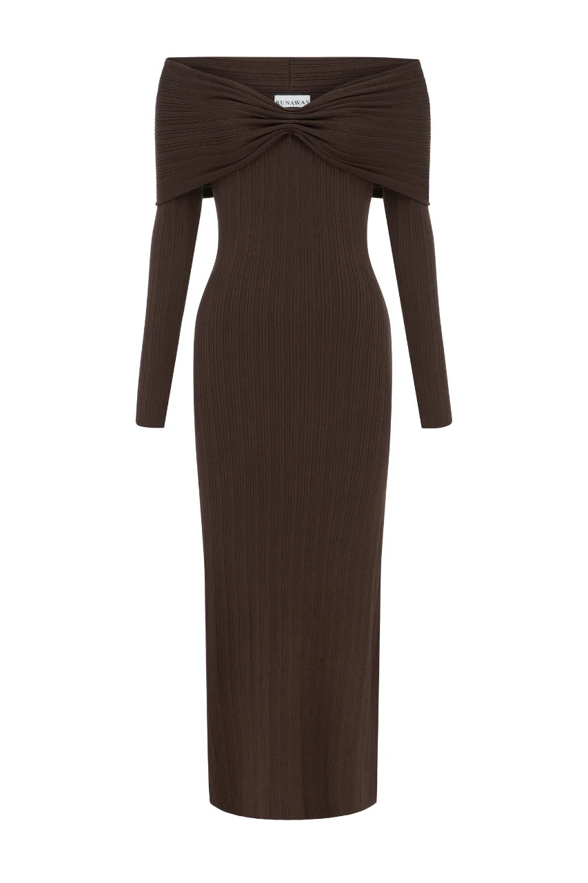 Airilie Maxi Dress - Brown