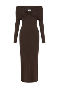 Airilie Maxi Dress - Brown