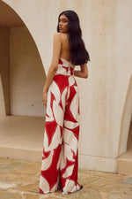 Load image into Gallery viewer, Arlette Halter Jumpsuit - Arlette Red
