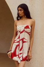 Load image into Gallery viewer, Arlette Strapless Mini Dress - Arlette Red
