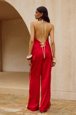 Load image into Gallery viewer, Bailie Palazzo Pant - Red
