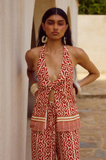Load image into Gallery viewer, Alara Halter Top - Alara Red
