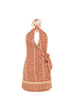 Load image into Gallery viewer, Alara Halter Mini Dress - Alara Red
