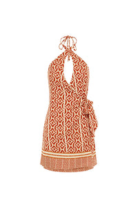 Alara Halter Mini Dress - Alara Red