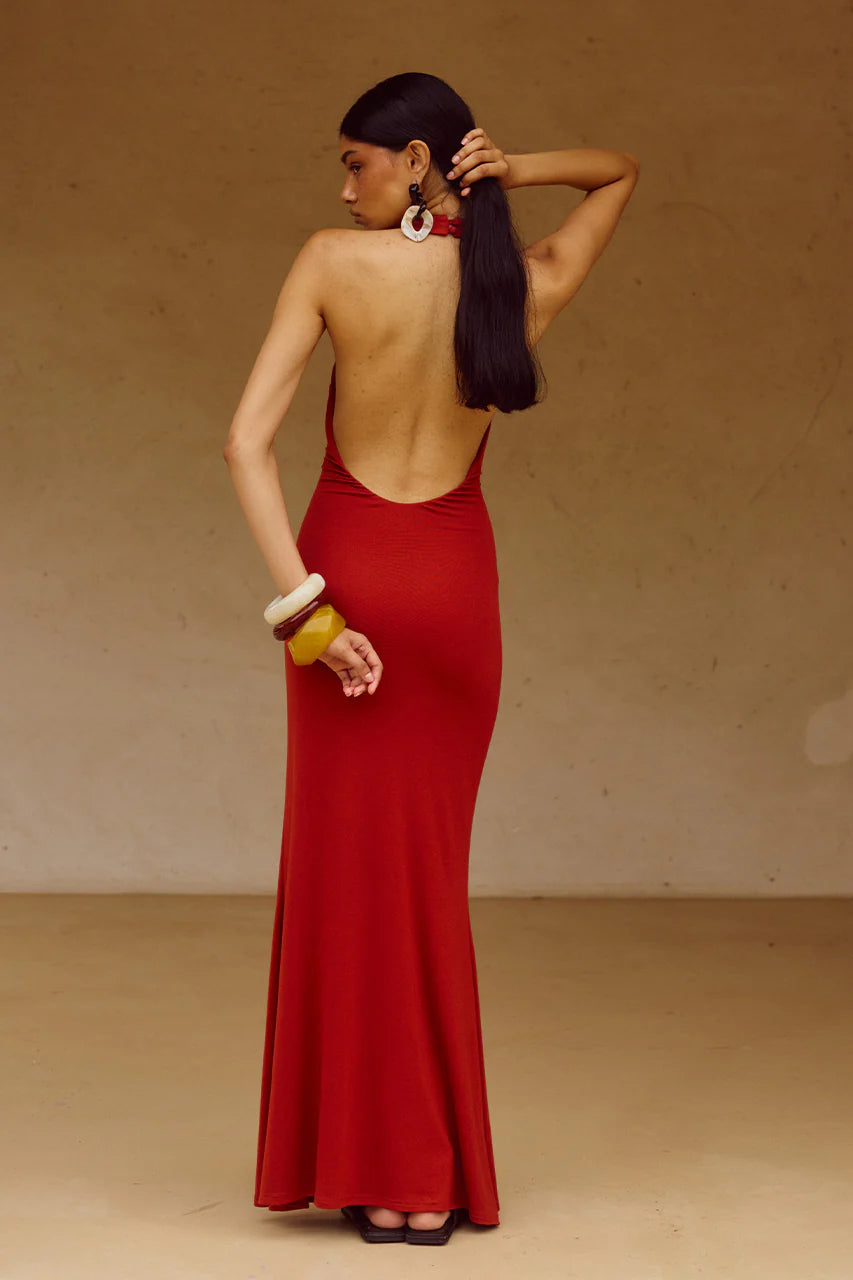 Judah Maxi Dress - Red
