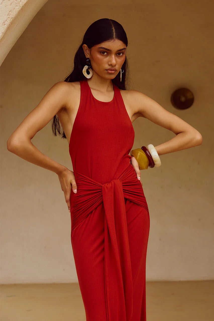 Judah Maxi Dress - Red