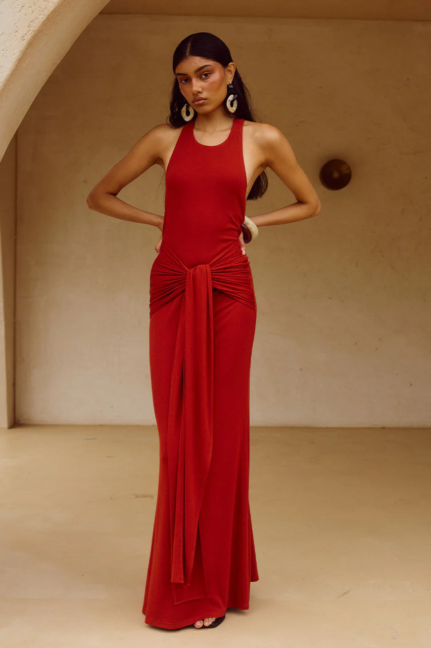 Judah Maxi Dress - Red