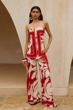 Load image into Gallery viewer, Arlette Palazzo Pant - Arlette Red
