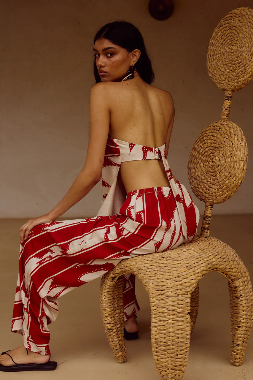 Arlette Strapless Top - Arlette Red
