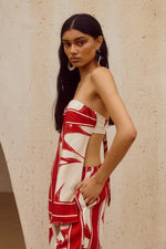 Load image into Gallery viewer, Arlette Strapless Top - Arlette Red

