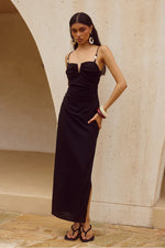 Load image into Gallery viewer, Marianna Midi Dress - Black
