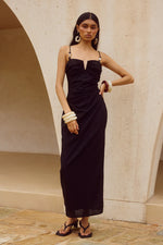 Load image into Gallery viewer, Marianna Midi Dress - Black
