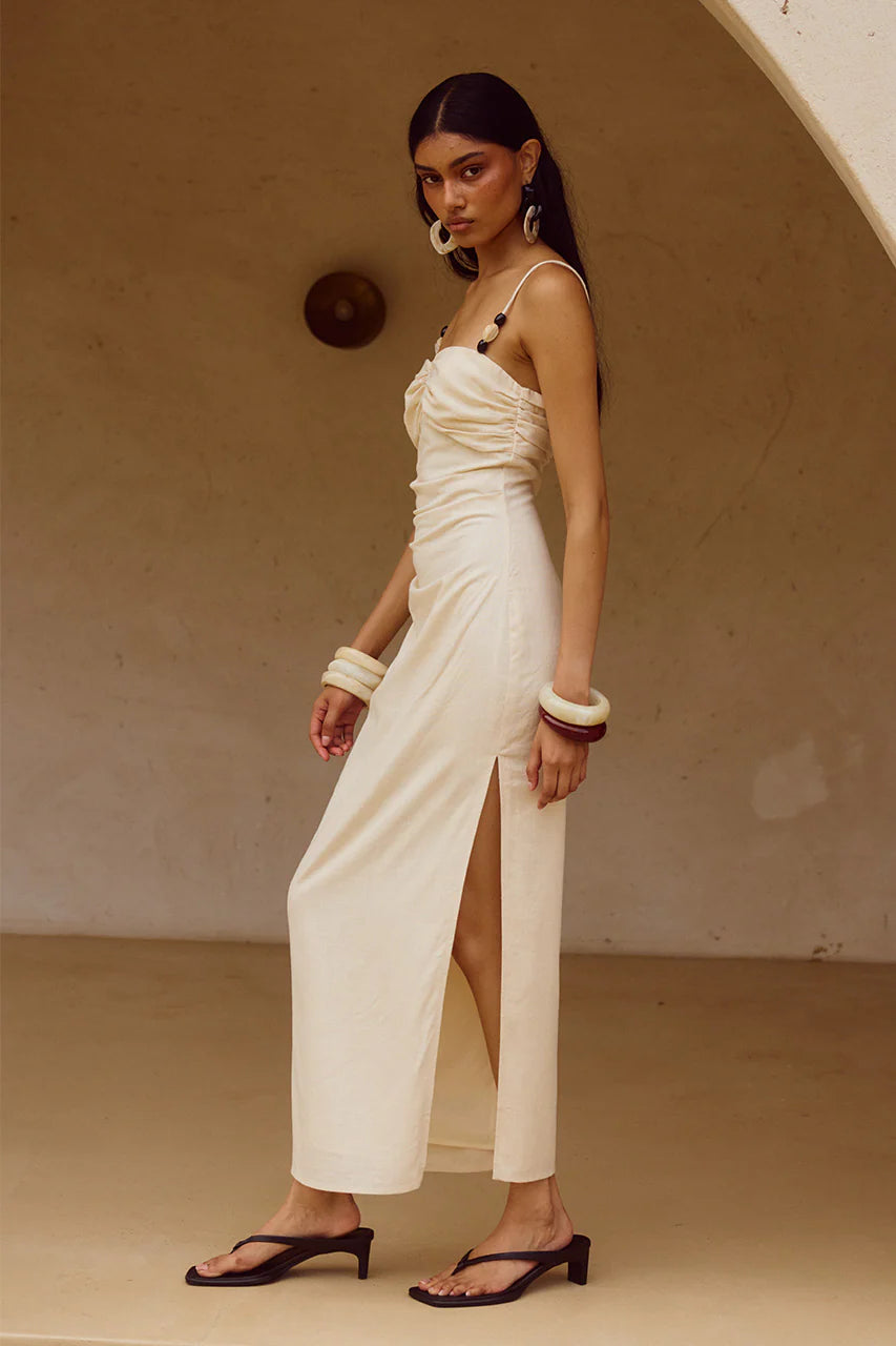 Marianna Midi Dress - Cream