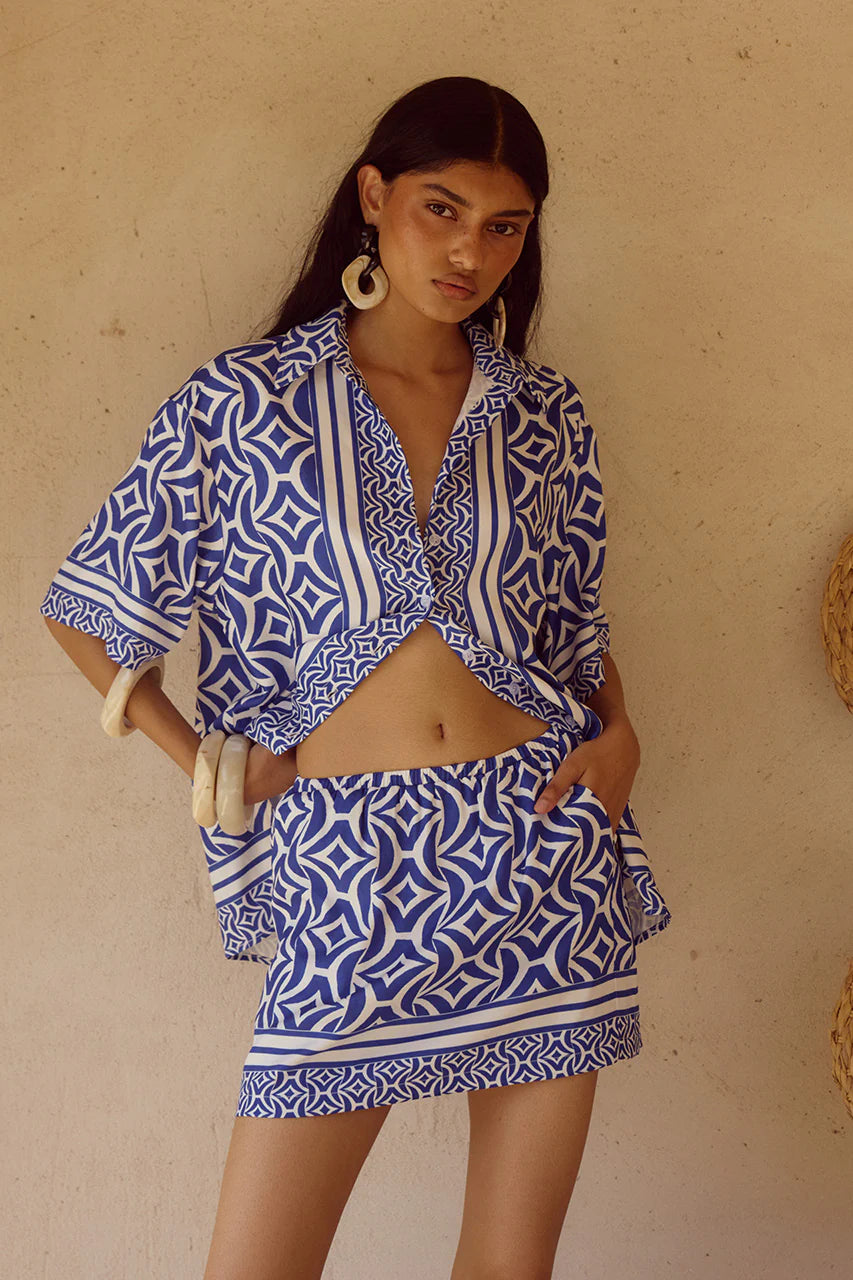 Alara Mini Skirt - Alara Navy