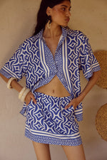 Load image into Gallery viewer, Alara Mini Skirt - Alara Navy
