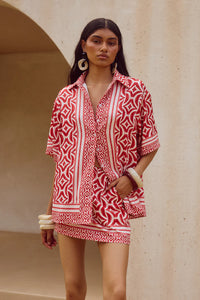 Alara Short Sleeve Shirt - Alara Red