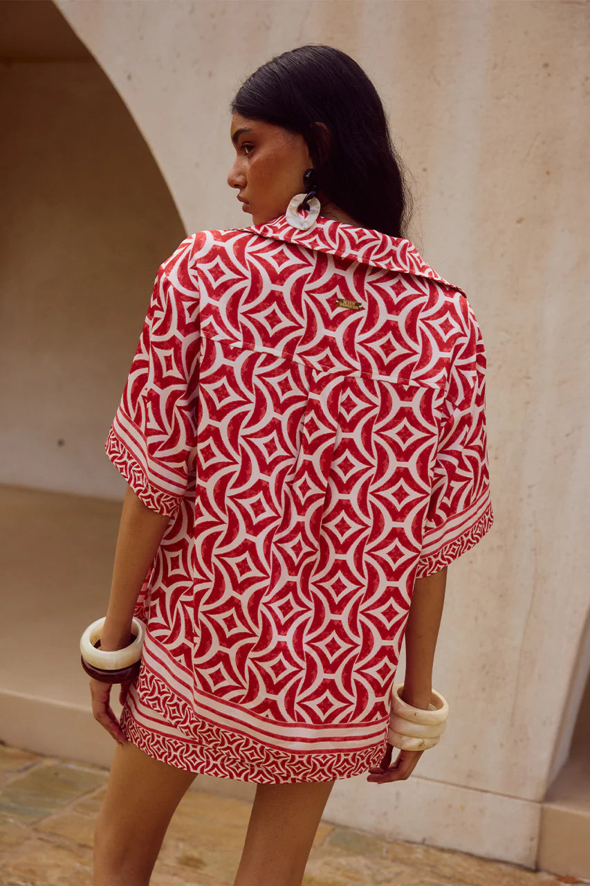 Alara Short Sleeve Shirt - Alara Red
