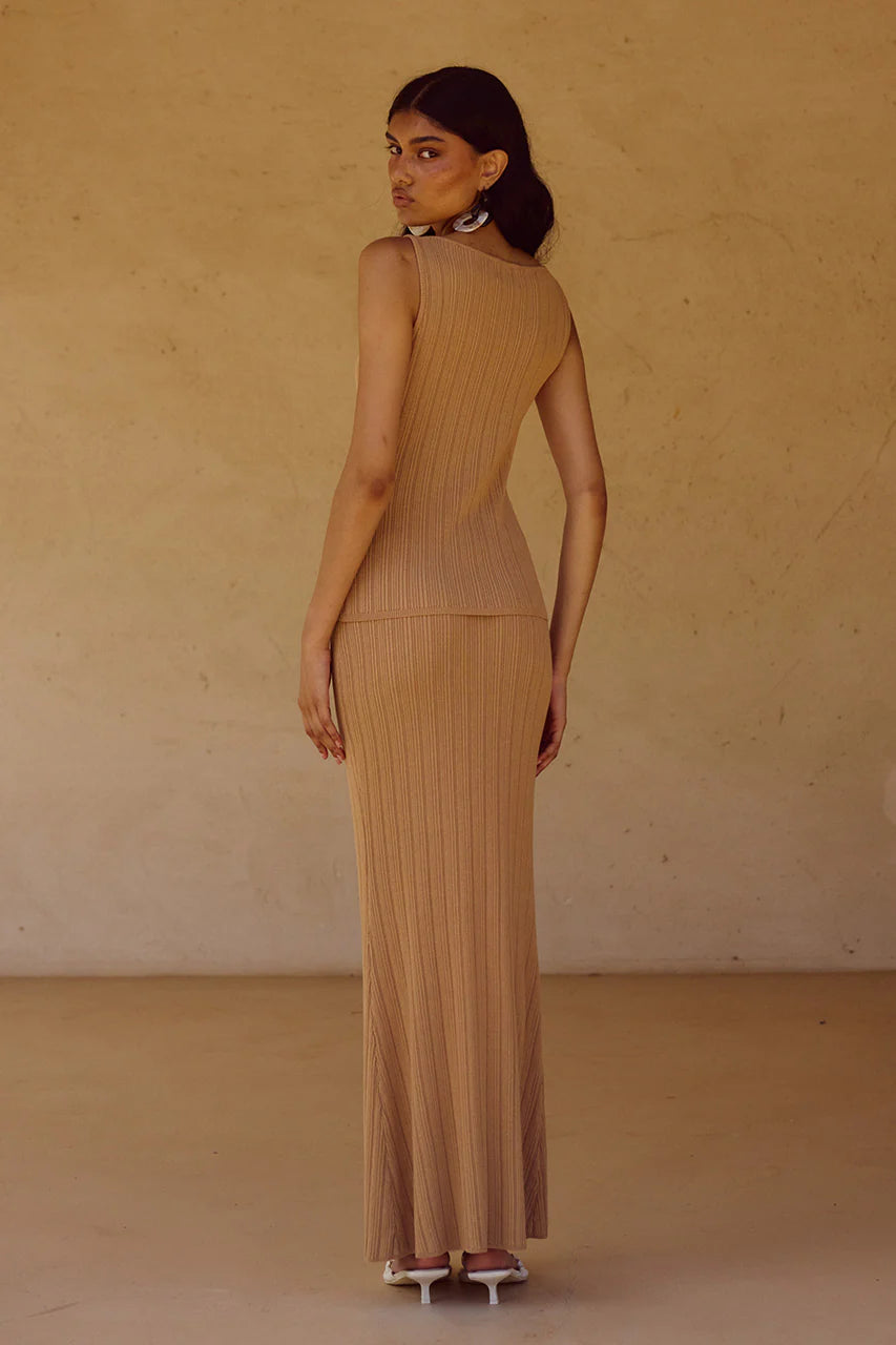 Elowen Knit Top - Fawn