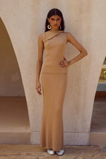 Load image into Gallery viewer, Elowen Knit Maxi Skirt - Fawn
