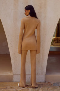 Elowen Knit Pant - Fawn