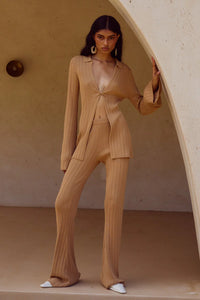 Elowen Knit Pant - Fawn